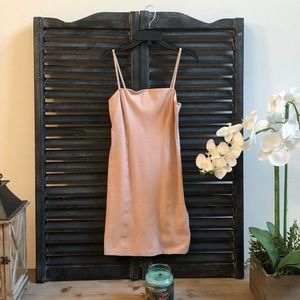 Baby pink strappy dress